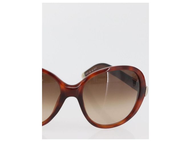 Chloé Gafas de sol Chloe de plástico 2 Set Brown Bordeaux Auth BA12498 Castaño Burdeos - vista 5