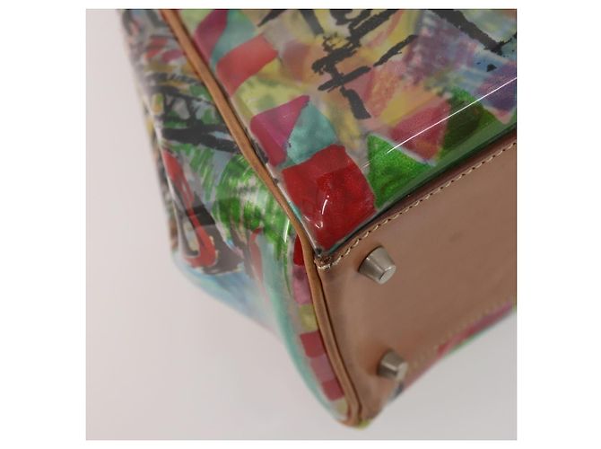 PRADA Handtasche aus Vinyl Multicolour Silber Auth YKZ1299A Mehrfarben - Ansicht 17