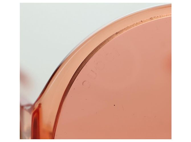 Gafas de sol GUCCI de plástico Naranja Auth 177351M - vista 10