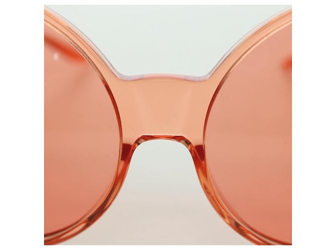 Gafas de sol GUCCI de plástico Naranja Auth 177351M - vista 11