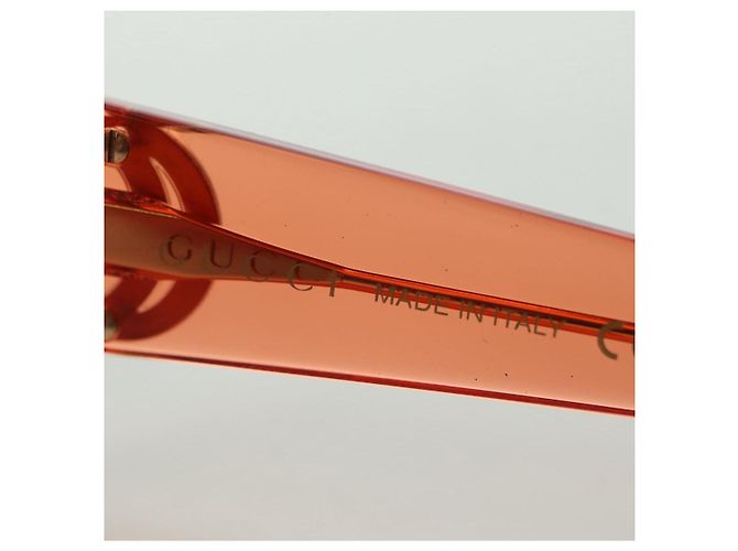 Gafas de sol GUCCI de plástico Naranja Auth 177351M - vista 17