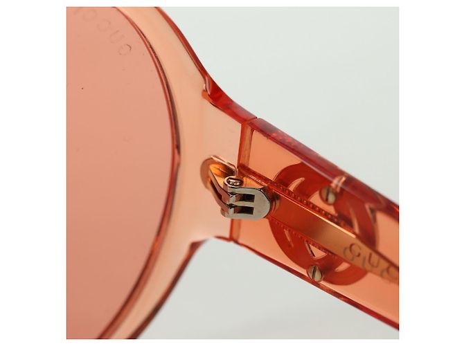 Gafas de sol GUCCI de plástico Naranja Auth 177351M - vista 18