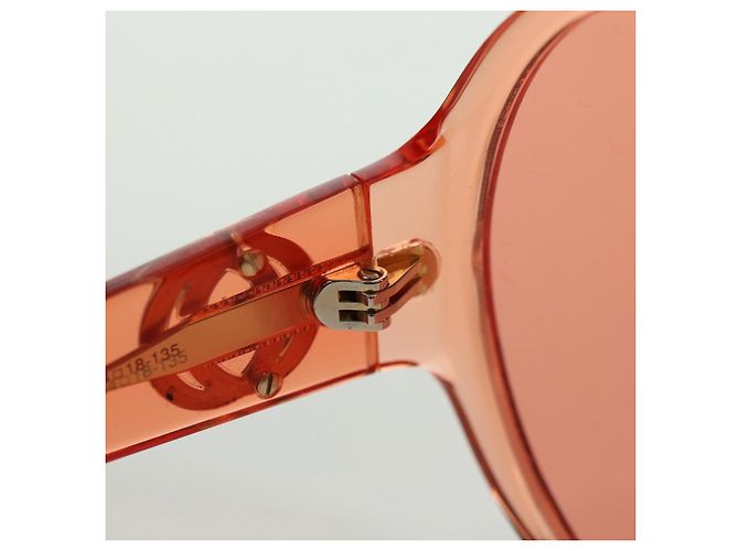 Gafas de sol GUCCI de plástico Naranja Auth 177351M - vista 22