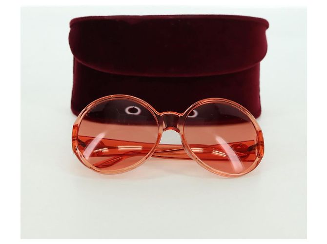 Gafas de sol GUCCI de plástico Naranja Auth 177351M - vista 25