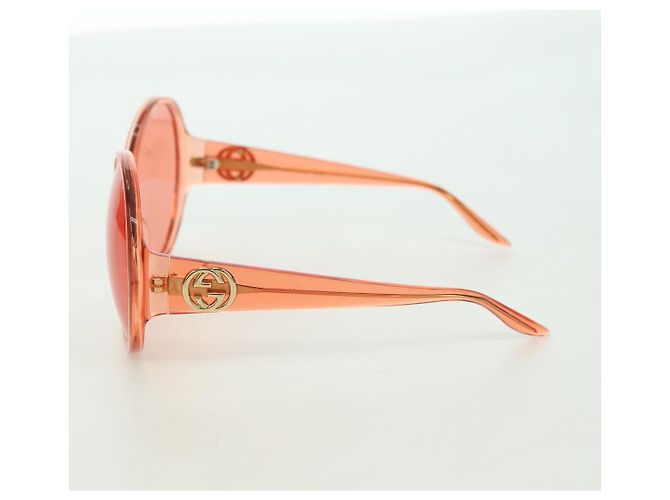 Gafas de sol GUCCI de plástico Naranja Auth 177351M - vista 4