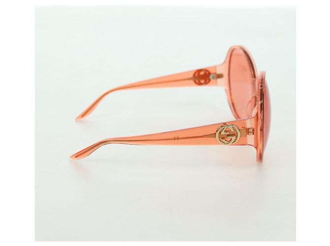 Gafas de sol GUCCI de plástico Naranja Auth 177351M - vista 5