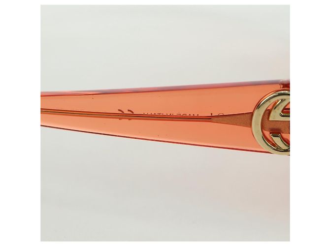 Gafas de sol GUCCI de plástico Naranja Auth 177351M - vista 7