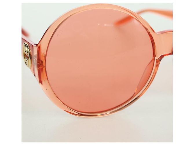 Gafas de sol GUCCI de plástico Naranja Auth 177351M - vista 9