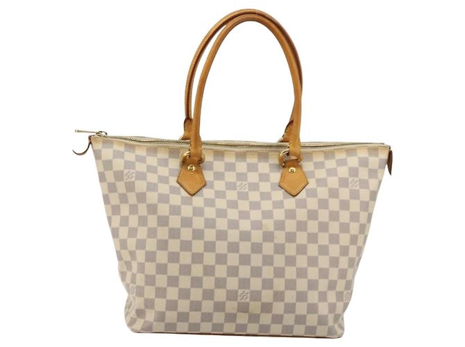 LOUIS VUITTON Borsa Tote Damier Azur Saleya MM N51185 LV Auth 177559 - vista 13