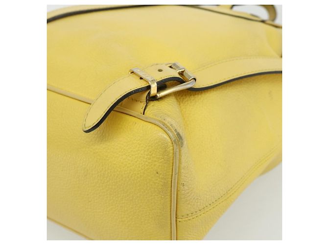 Céline CELINE Rucksack Leder Gelbgold Authentisch 177264 Golden - Ansicht 10