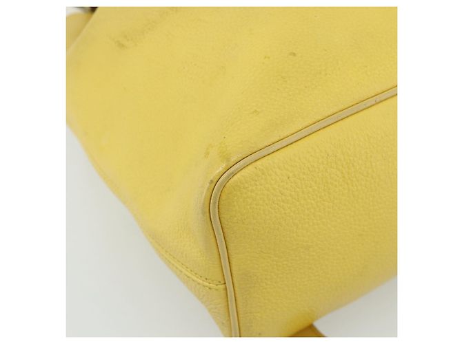 Céline CELINE Rucksack Leder Gelbgold Authentisch 177264 Golden - Ansicht 16