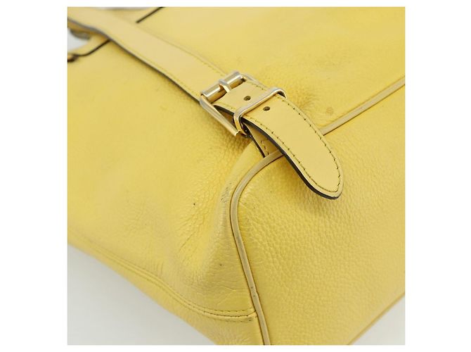 Céline CELINE Rucksack Leder Gelbgold Authentisch 177264 Golden - Ansicht 17