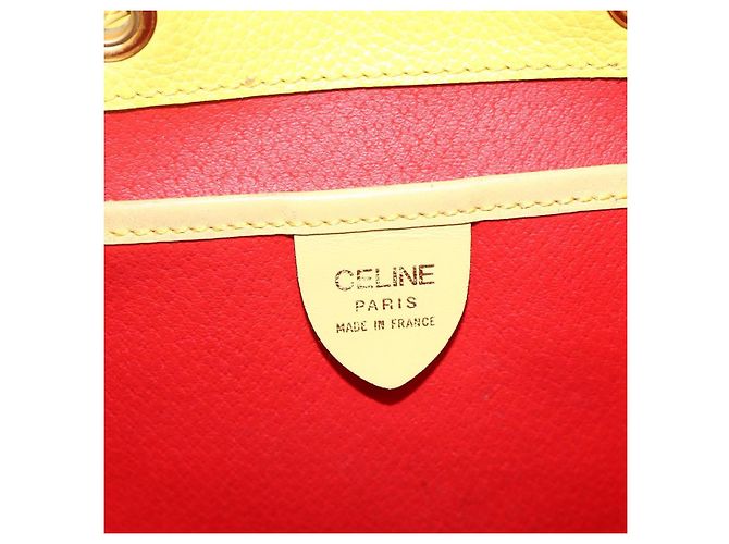 Céline CELINE Rucksack Leder Gelbgold Authentisch 177264 Golden - Ansicht 18