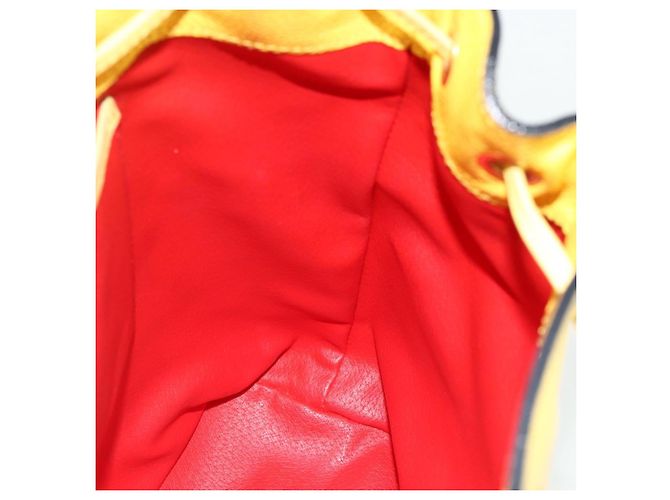 Céline CELINE Rucksack Leder Gelbgold Authentisch 177264 Golden - Ansicht 19
