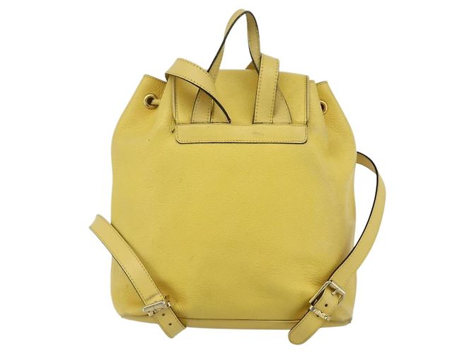 Céline CELINE Rucksack Leder Gelbgold Authentisch 177264 Golden - Ansicht 2