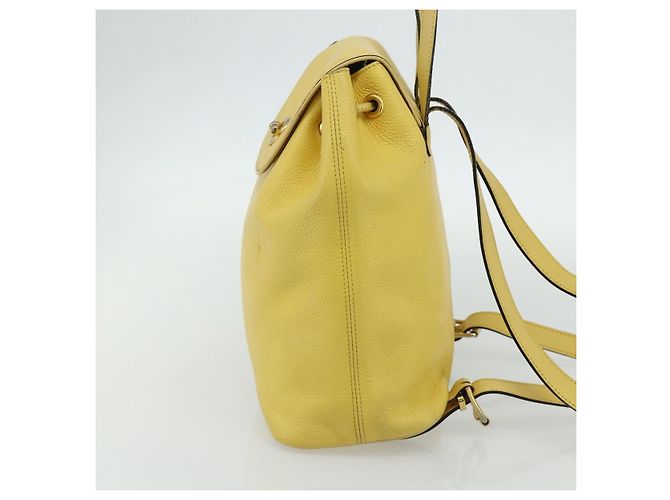 Céline CELINE Rucksack Leder Gelbgold Authentisch 177264 Golden - Ansicht 4