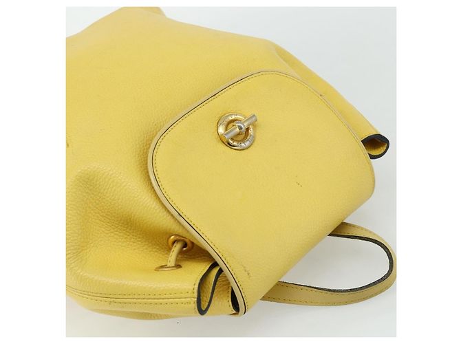 Céline CELINE Rucksack Leder Gelbgold Authentisch 177264 Golden - Ansicht 6