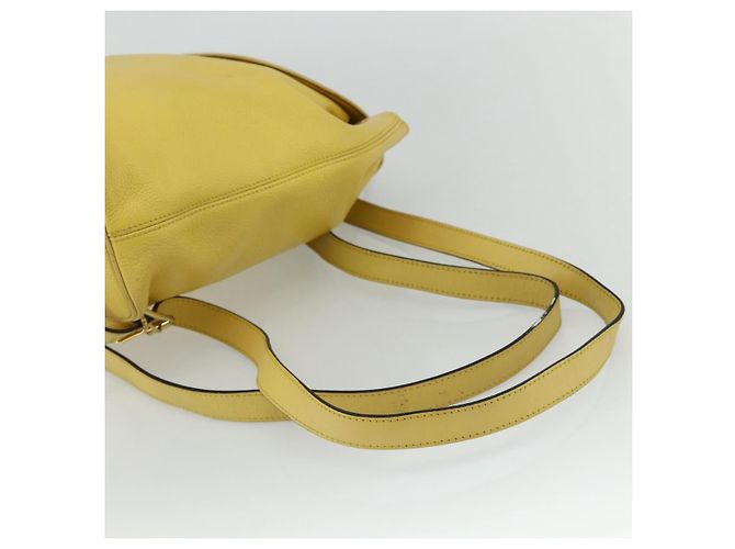 Céline CELINE Rucksack Leder Gelbgold Authentisch 177264 Golden - Ansicht 9