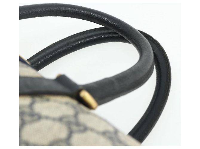 Borsa GUCCI GG Supreme Sherry Line PVC Blu Navy Oro 39 02 007 Auth 177794 D'oro - vista 8