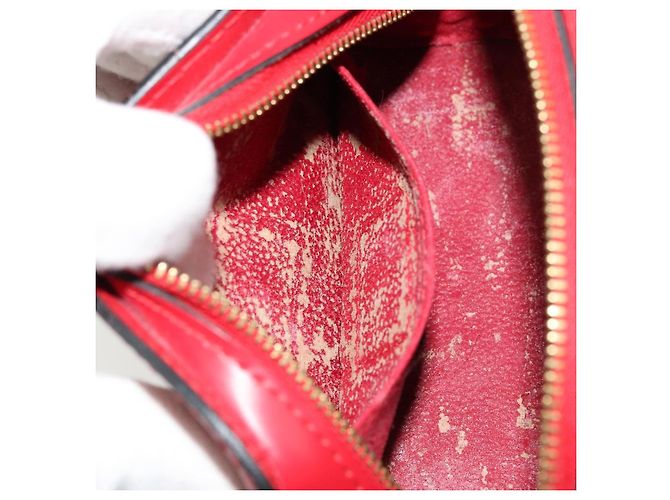 LOUIS VUITTON Epi Dauphine PM Pochette Rosso Castilian M48447 LV Auth 177655 - vista 11