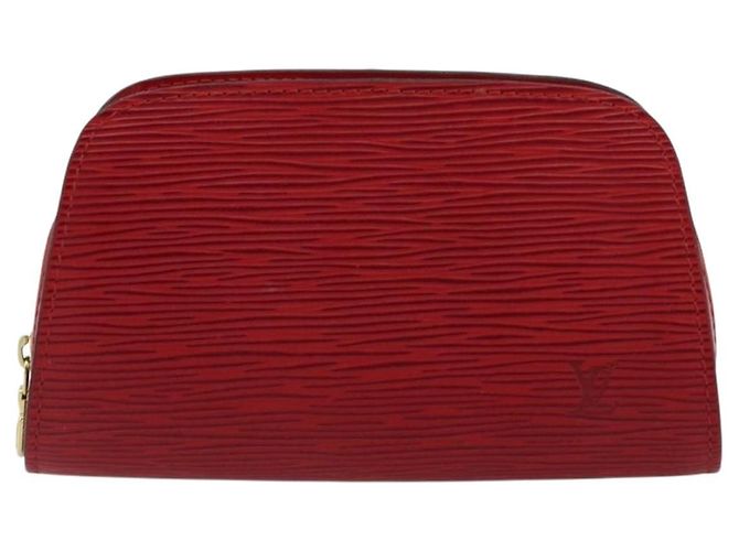 LOUIS VUITTON Epi Dauphine PM Pochette Rosso Castilian M48447 LV Auth 177655 - vista 13