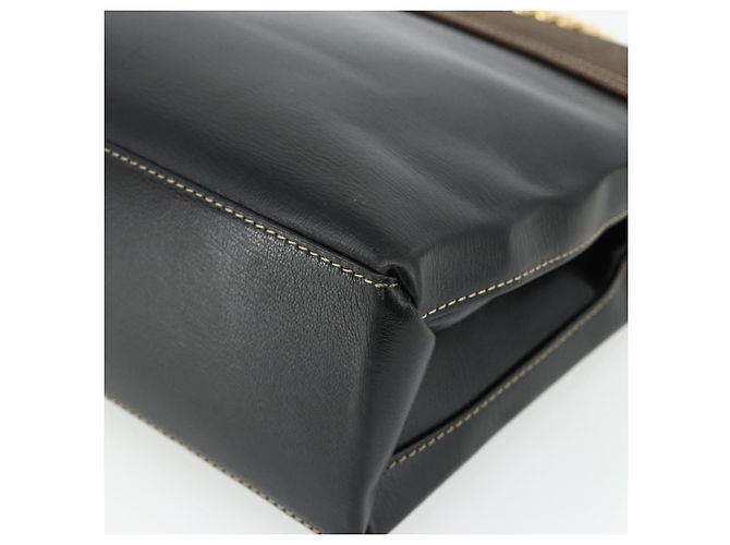 Borsa LOEWE Velazquez in pelle nera e oro Auth 178120A Nero D'oro - vista 15