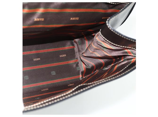 Borsa LOEWE Velazquez in pelle nera e oro Auth 178120A Nero D'oro - vista 18