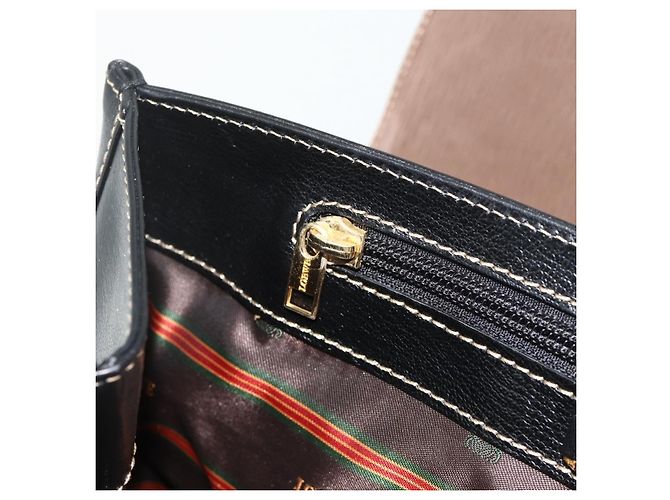 Borsa LOEWE Velazquez in pelle nera e oro Auth 178120A Nero D'oro - vista 20