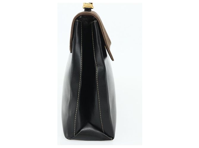 Borsa LOEWE Velazquez in pelle nera e oro Auth 178120A Nero D'oro - vista 3