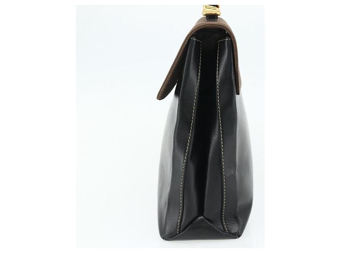 Borsa LOEWE Velazquez in pelle nera e oro Auth 178120A Nero D'oro - vista 4