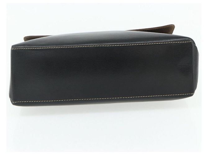 Borsa LOEWE Velazquez in pelle nera e oro Auth 178120A Nero D'oro - vista 5