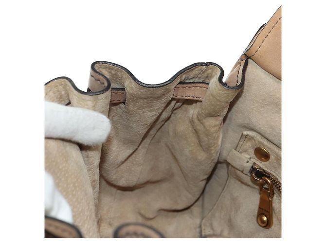 Borsa a Spalla Miu Miu in Pelle Marrone Oro Auth 177730A D'oro - vista 23