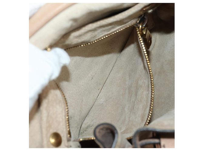 Borsa a Spalla Miu Miu in Pelle Marrone Oro Auth 177730A D'oro - vista 26