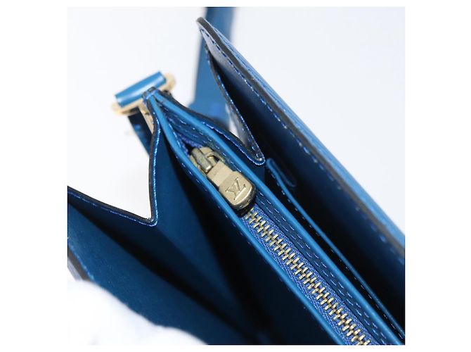Borsa a Spalla LOUIS VUITTON Epi Capuchin Blu M52345 LV Auth 178487 - vista 24