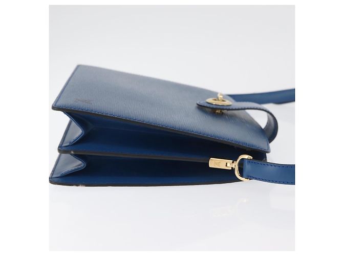 Borsa a Spalla LOUIS VUITTON Epi Capuchin Blu M52345 LV Auth 178487 - vista 3