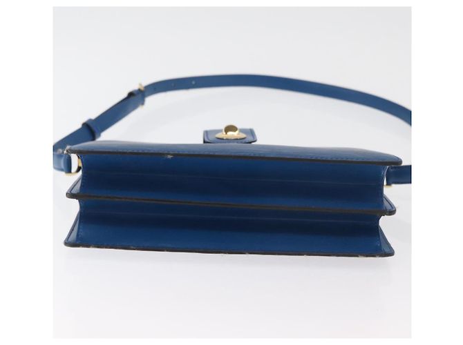 Borsa a Spalla LOUIS VUITTON Epi Capuchin Blu M52345 LV Auth 178487 - vista 5