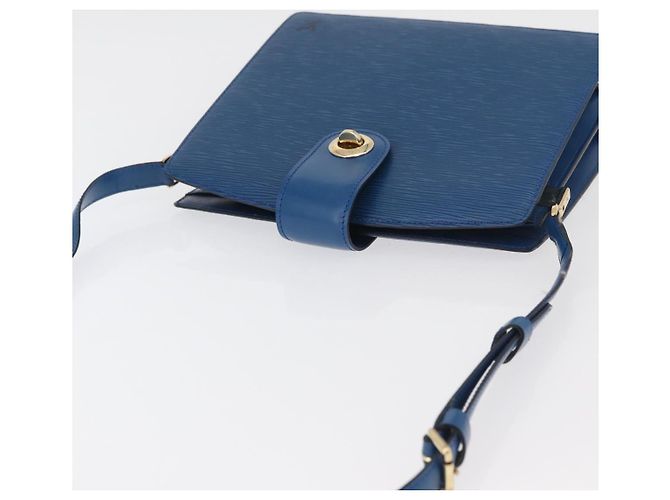 Borsa a Spalla LOUIS VUITTON Epi Capuchin Blu M52345 LV Auth 178487 - vista 6