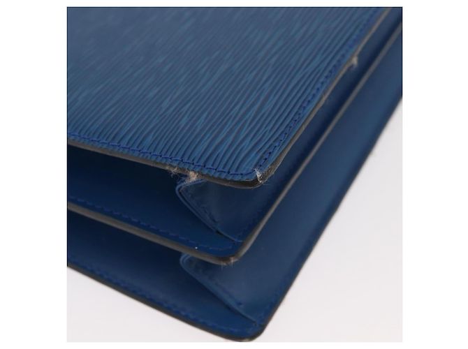 Borsa a Spalla LOUIS VUITTON Epi Capuchin Blu M52345 LV Auth 178487 - vista 9