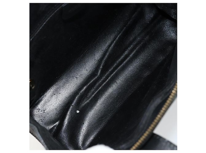 Borsa GUCCI in pelle nera e oro 000 2058 0569 0 Auth bs34553 Nero D'oro - vista 10