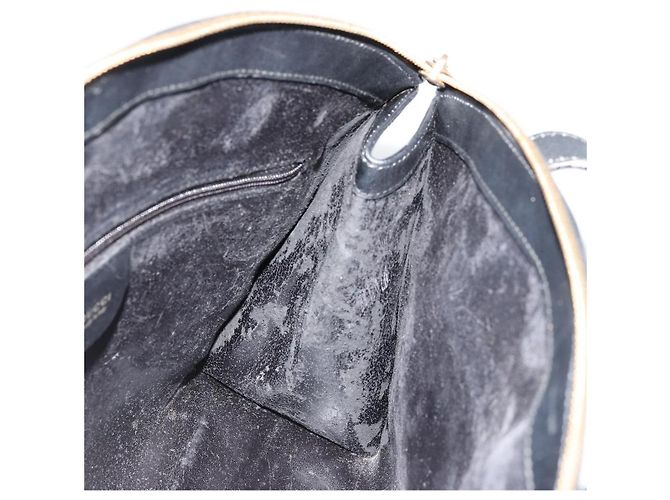 Borsa GUCCI in pelle nera e oro 000 2058 0569 0 Auth bs34553 Nero D'oro - vista 11