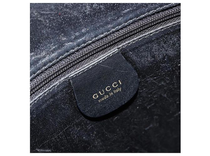 Borsa GUCCI in pelle nera e oro 000 2058 0569 0 Auth bs34553 Nero D'oro - vista 18