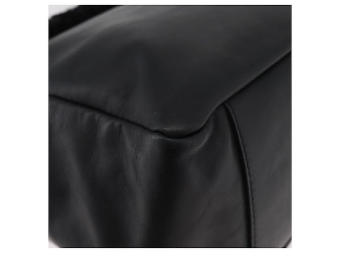Borsa Salvatore Ferragamo Vala in pelle nera e oro Auth ka4181A Nero D'oro - vista 15