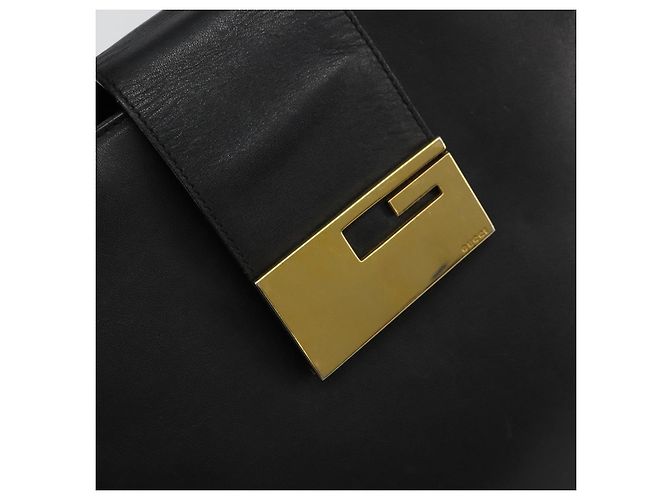 Borsa GUCCI in pelle nera e oro 002 0347 200110 Auth 178003A Nero D'oro - vista 17