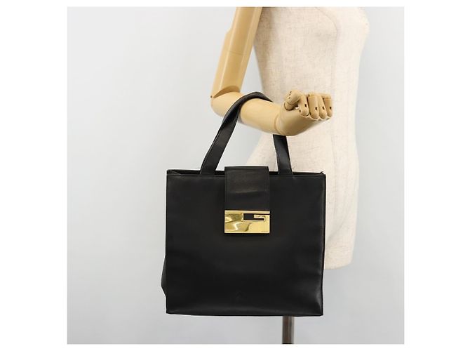 Borsa GUCCI in pelle nera e oro 002 0347 200110 Auth 178003A Nero D'oro - vista 22