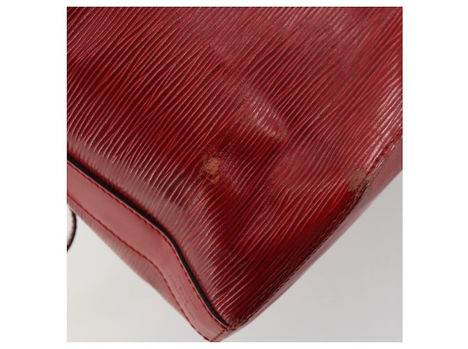 LOUIS VUITTON Epi Sac Depaule GM Borsa a Spalla Rossa M80197 LV Auth 177430 Rosso - vista 10