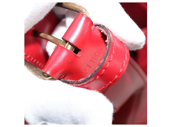 LOUIS VUITTON Epi Sac Depaule GM Borsa a Spalla Rossa M80197 LV Auth 177430 Rosso - vista 12