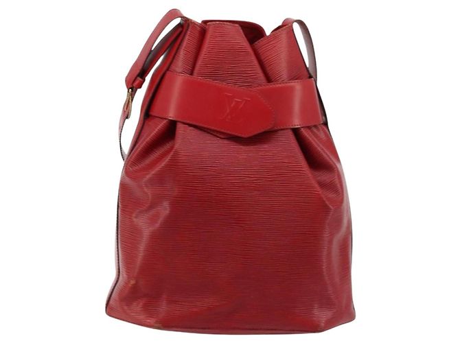 LOUIS VUITTON Epi Sac Depaule GM Borsa a Spalla Rossa M80197 LV Auth 177430 Rosso - vista 14