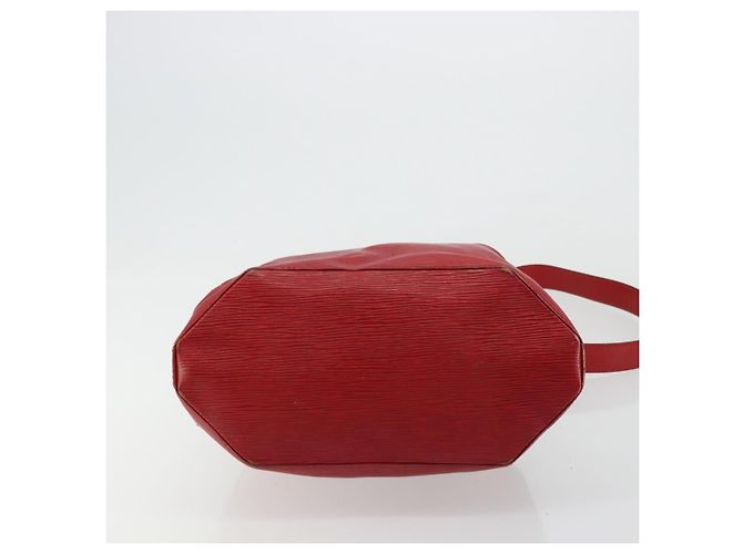 LOUIS VUITTON Epi Sac Depaule GM Borsa a Spalla Rossa M80197 LV Auth 177430 Rosso - vista 5