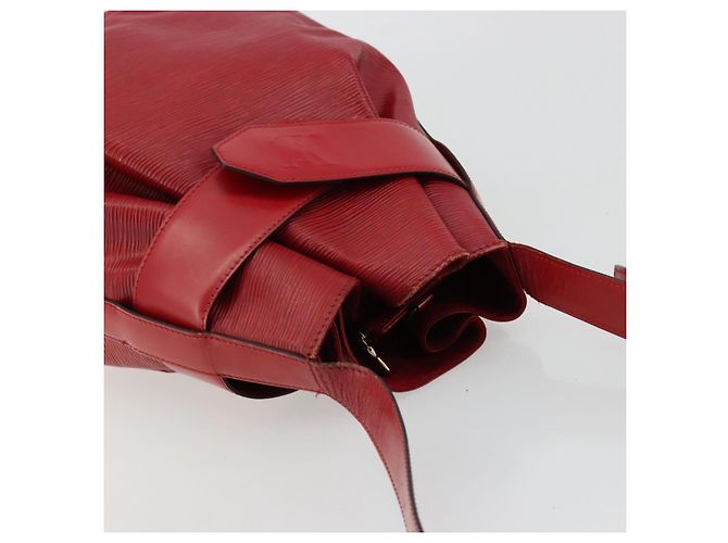 LOUIS VUITTON Epi Sac Depaule GM Borsa a Spalla Rossa M80197 LV Auth 177430 Rosso - vista 6