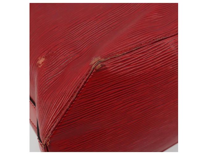 LOUIS VUITTON Epi Sac Depaule GM Borsa a Spalla Rossa M80197 LV Auth 177430 Rosso - vista 9